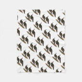 Truthühner Ostpaare Fleecedecke (Vorderseite)