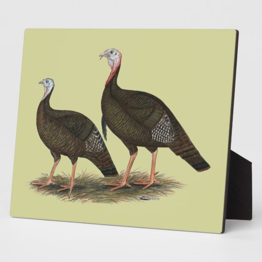 Truthühner Ostpaare Fotoplatte (Seite)