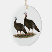 Truthühner Ostpaare Keramikornament (Rechts)