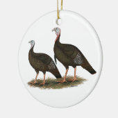 Truthühner Ostpaare Keramikornament (Links)