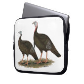 Truthühner Ostpaare Laptopschutzhülle (Vorderseite Links)