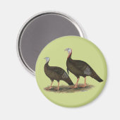 Truthühner Ostpaare Magnet (Vorderseite/Rückseite)