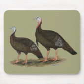 Truthühner Ostpaare Mousepad (Vorne)