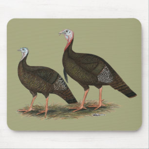 Truthühner Ostpaare Mousepad
