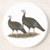 Truthühner Ostpaare Untersetzer (Vorne)