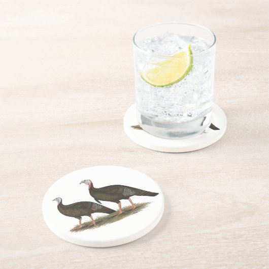 Truthühner Ostpaare Untersetzer (Seite)