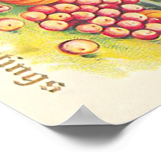 Truthühner-Pumpkinäpfel Baumäpfel Herbstlaube Poster (Ecke)