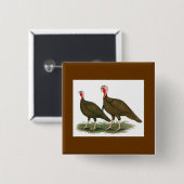 Truthühner: Schokolade Button (Vorne & Hinten)