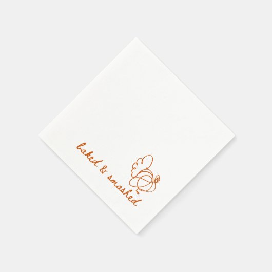 Truthühner Serviette (Ecke)