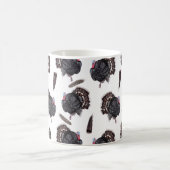 Truthühner und Federn - Tasse des Weißkaffees (Mittel)