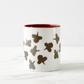 Truthühner Zweifarbige Tasse (Mittel)