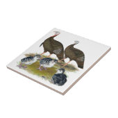 Truthühnerfamilie Eastern Wild Fliese (Seite)