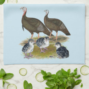 Truthühnerfamilie Eastern Wild Handtuch