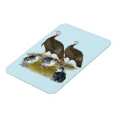 Truthühnerfamilie Eastern Wild Magnet (Linke Seite)