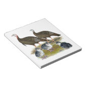 Truthühnerfamilie Eastern Wild Notizblock (angewinkelt)