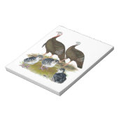 Truthühnerfamilie Eastern Wild Notizblock (Rotiert)