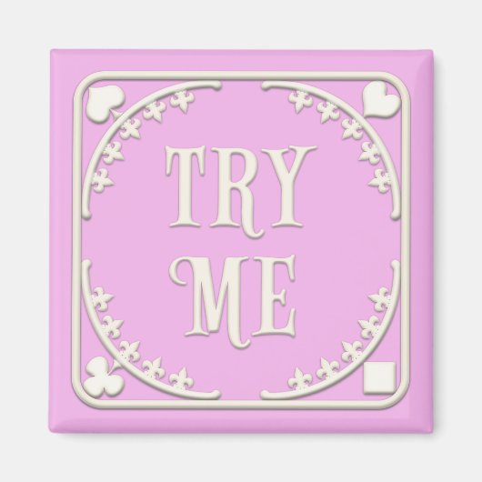 "Try Me" Wunderland Tee Party in Rosa Magnet (Vorne)