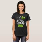 Try The Scary Smile Pumpkin Jack O Lantern Face T-Shirt (Vorne ganz)