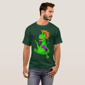 Tryannosaurus Felsen-Stern-T - Shirt (Vorne ganz)