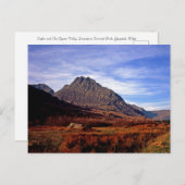 Tryfan Snowdonia North Wales Postkarte (Vorne/Hinten)