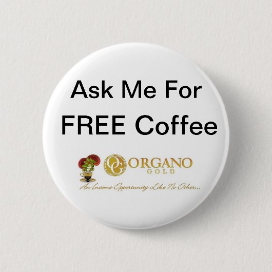 TryOurCoffee ~ OrganoGold Button (Vorderseite)