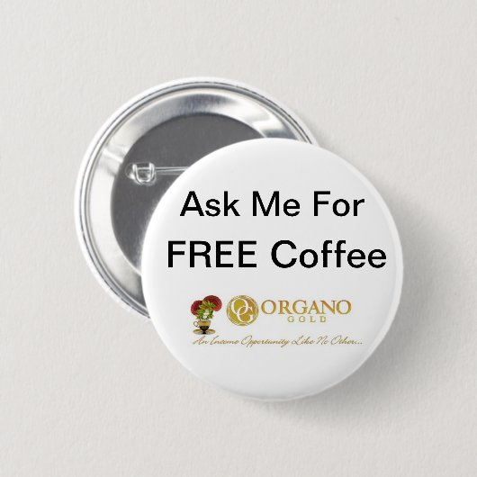 TryOurCoffee ~ OrganoGold Button (Vorne & Hinten)
