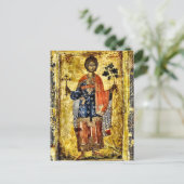 Tryphon von Campsada Orthodox Christliches Symbol Postkarte (Stehend Vorderseite)