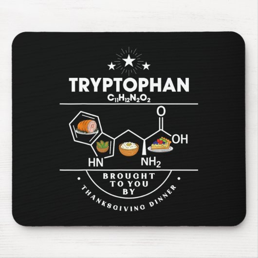 Tryptophan Brought To You By Thanksgiving Dinner Mousepad (Vorne)