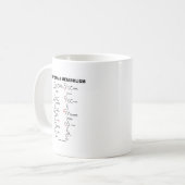 Tryptophan-Metabolismus (Chemie) Kaffeetasse (Vorderseite Links)