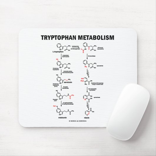 Tryptophan-Metabolismus (Chemie) Mousepad (Mit Mouse)