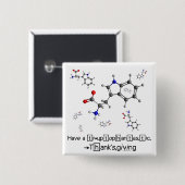 Tryptophan-Molekül Button (Vorne & Hinten)