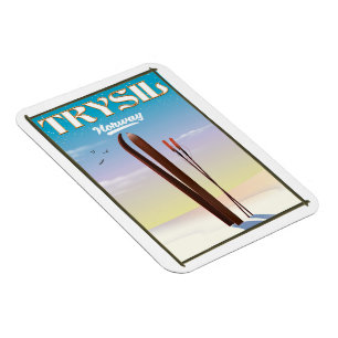 Trysil Norwegen , Norwegisches Skipposter Magnet