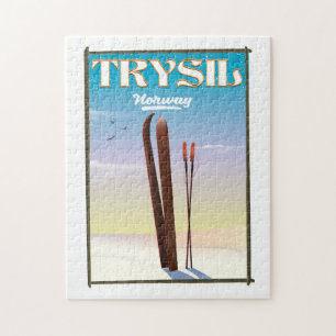 Trysil Norwegen , Norwegisches Skipposter Puzzle