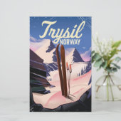 Trysil Norwegen ski Briefpapier (Stehend Vorderseite)