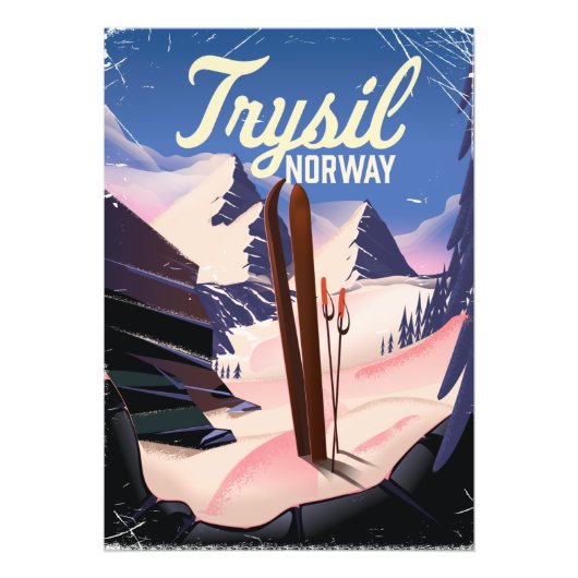 Trysil Norwegen ski Fotodruck (Vorne)
