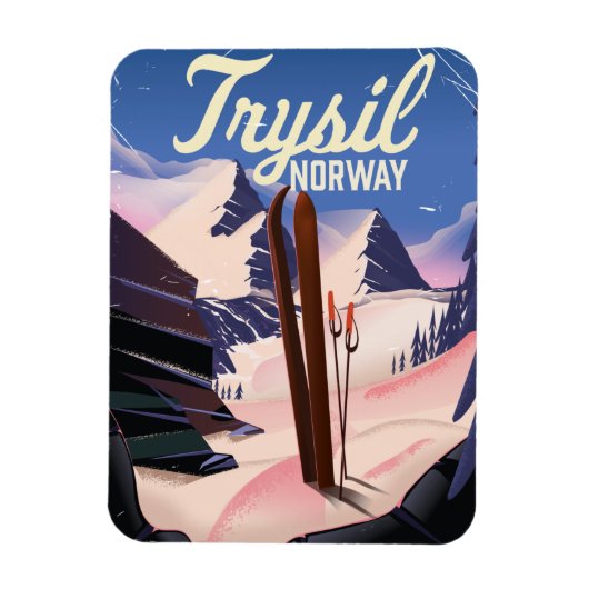 Trysil Norwegen ski Magnet (Vertikal)