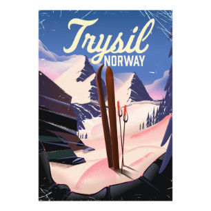 Trysil Norwegen Skigebiet Fotodruck