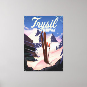 Trysil Norwegen Skigebiet Leinwanddruck