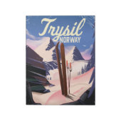 Trysil Norwegen Skigebiet Notizblock (Rotiert)