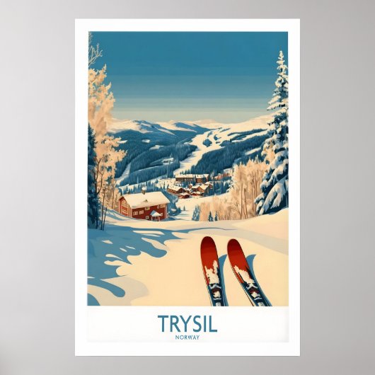 Trysil Ski Poster Norwegen 1 (Vorne)