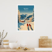 Trysil Ski Print Norwegen Wintersport 1 Poster (Küche)