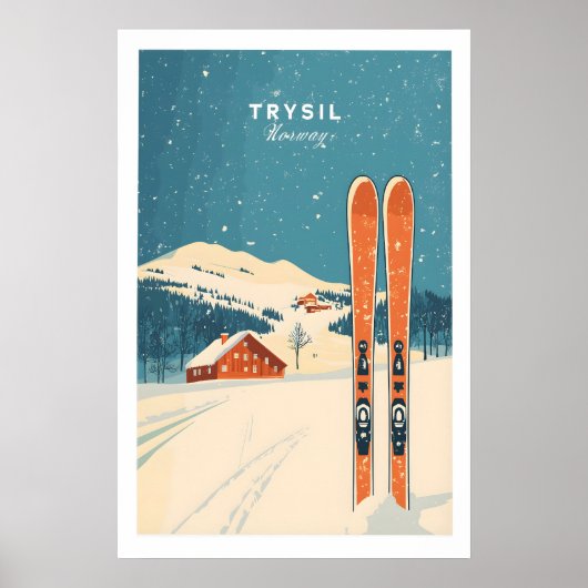 Trysil Ski-Wandkunstposter Norwegen 1 Poster (Vorne)