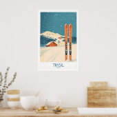 Trysil Ski-Wandkunstposter Norwegen 1 Poster (Küche)