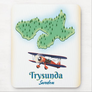 Trysunda Schweden Karte Mousepad