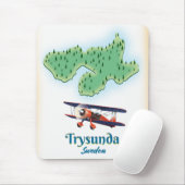 Trysunda Sweden Karte Mousepad (Mit Mouse)