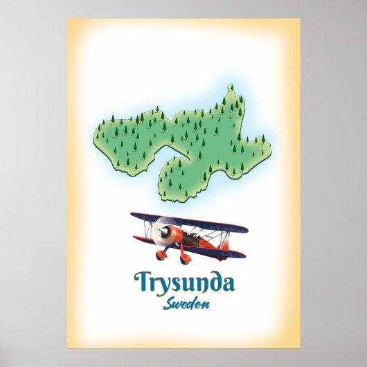 Trysunda Sweden Karte Poster (Vorne)