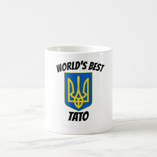 Tryzub Morphing-Tasse des weltbesten Tato-Vaters Kaffeetasse (Mittel)