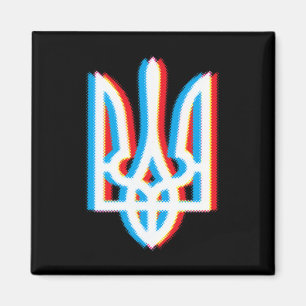 Tryzub-Shirt Ukraine Ukrainischer Dreizack Militär Magnet