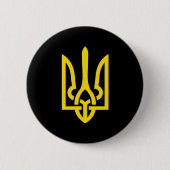 Tryzub Symbol der Ukraine Patriot Stand mit Button (Vorderseite)