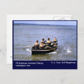 TS Arethusa, das Rudern lernen Postkarte (Vorne/Hinten)